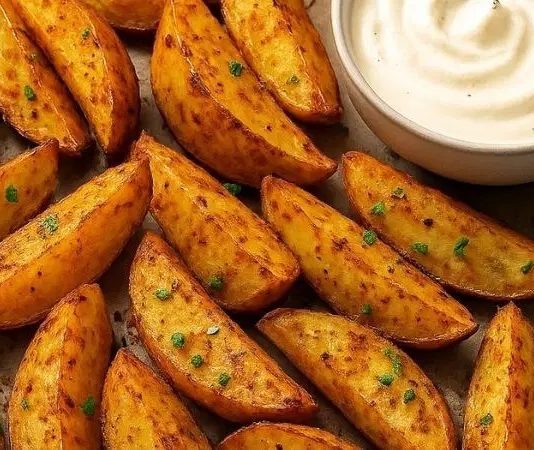 Fırınlanmış patates, hem lezzeti hem de pratik hazırlanışı ile sofralarda sık sık tercih edilen yemeklerden biridir. Kızartmaya göre çok daha sağlıklı bir alternatif olması, bu yemeğin popülerliğini her geçen gün artırmaktadır. Özellikle sebze ağırlıklı beslenen ya da hafif öğünler arayan kişiler için vazgeçilmez bir seçenektir. Konulu bir haber görseli.