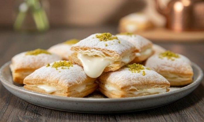 Mardin, kadim tarihi ve kültürel zenginliklerinin yanı sıra benzersiz mutfak mirasıyla da büyük ilgi gören şehirlerden biri. Bu mirasın en dikkat çeken tatlılarından biri olan Mardin sembusek tatlısı, son yıllarda hem yerel halkın hem de gastronomi meraklılarının gözdesi haline geldi. Yöreye özgü malzemelerle hazırlanan tatlı, ince işçilik gerektiren hamur formu ve iç dolgusunda kullanılan aromatik karışımlar sayesinde kendine has bir lezzet sunuyor. Mardin’in köklü mutfak kültürünün bir yansıması olan bu tatlı, özellikle kış aylarında ve özel günlerde sofraların vazgeçilmezi olarak tercih ediliyor. Bölgeyi ziyaret eden yerli turistler kadar yabancı turistler de sembusek tatlısının eşsiz aromasını deneyimlemek için Mardin’in tarihi çarşılarına yöneliyor. Konulu bir haber görseli.